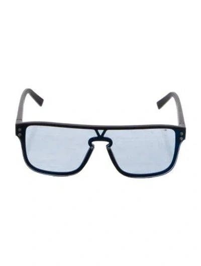 Pre-owned Louis Vuitton 2023 Waimea Shield Sunglasses In Black