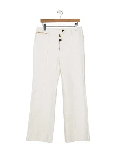 Pre-owned Louis Vuitton 2023 Wide Leg Jeans In White