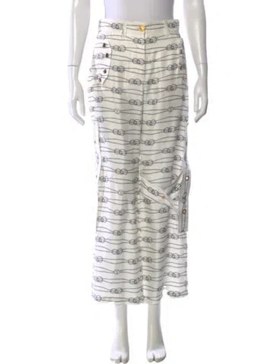 Pre-owned Louis Vuitton 2023 Wide Leg Pants In Multi