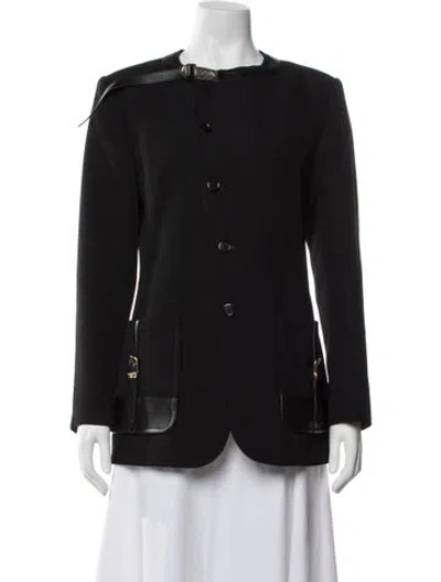 Pre-owned Louis Vuitton 2023 Wool Blazer In Black