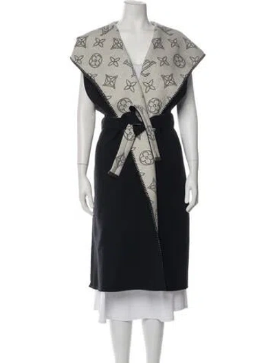 Pre-owned Louis Vuitton 2023 Wool Coat In Black
