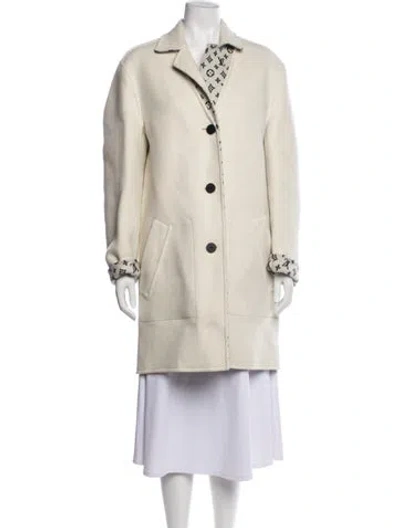 Pre-owned Louis Vuitton 2023 Wool Coat In Neutrals
