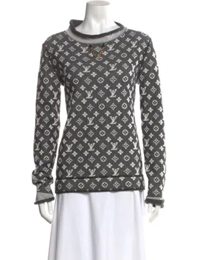 Pre-owned Louis Vuitton 2023 Wool Sweatshirt In Black