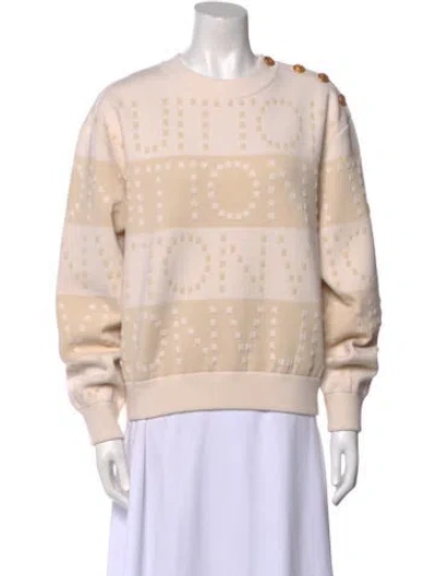 Pre-owned Louis Vuitton 2023 Wool Sweatshirt In Neutral