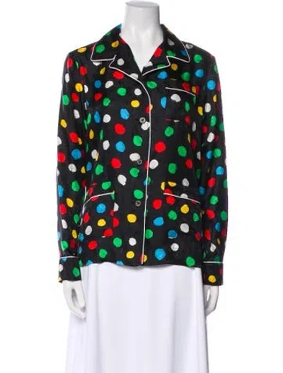 Pre-owned Louis Vuitton 2023 X Yayoi Kusama Pajamas In Black