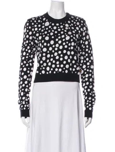 Pre-owned Louis Vuitton 2023 X Yayoi Kusama Sweater In Black