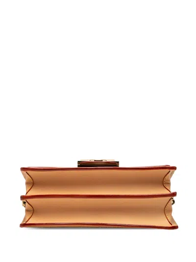 Pre-owned Louis Vuitton 2023 Yayoi Kusama Monogram Painted Dots Dauphine Mm Satchel In Brown