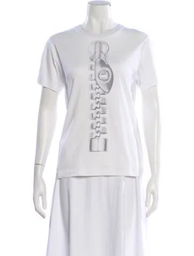 Pre-owned Louis Vuitton 2023 Zipper T-shirt In White