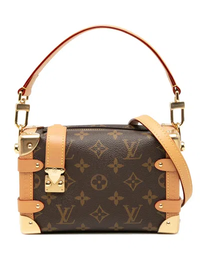 Pre-owned Louis Vuitton 2023-2024 Monogram Side Trunk Pm Satchel In Brown