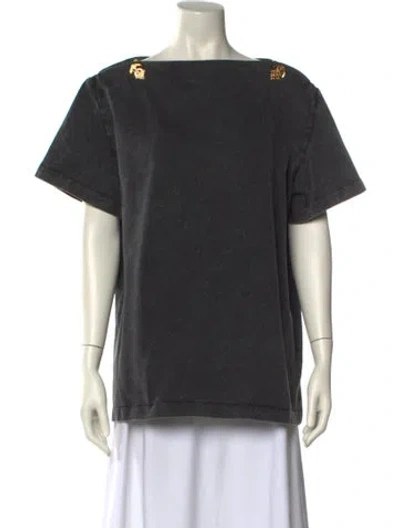 Pre-owned Louis Vuitton 2024 Bateau Neckline Sweatshirt In Gray