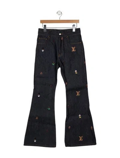 Pre-owned Louis Vuitton 2024 Bootcut Jeans W/ Tags In Black