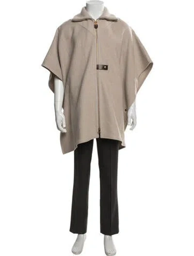 Pre-owned Louis Vuitton 2024 Cashmere Poncho In Neutrals