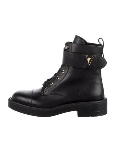 Pre-owned Louis Vuitton 2024 Citizen Combat Boots In Black