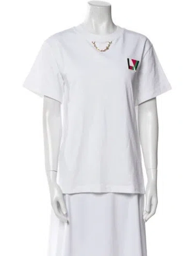 Pre-owned Louis Vuitton 2024 Crew Neck T-shirt In White