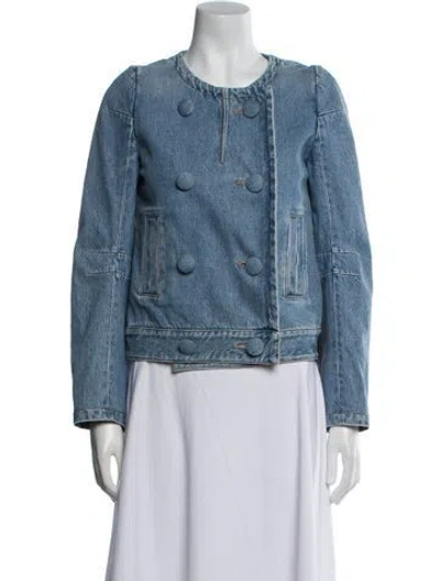 Pre-owned Louis Vuitton 2024 Denim Jacket In Blue