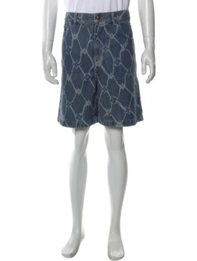 Pre-owned Louis Vuitton 2024 Denim Shorts In Blue