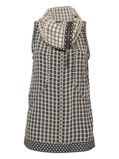 Pre-owned Louis Vuitton 2024 Geometric-patterned Top In Black