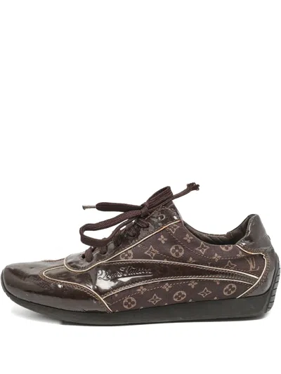 Pre-owned Louis Vuitton 2024 Globe Trotter Sneakers In Brown