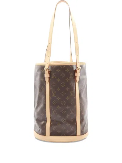 Pre-owned Louis Vuitton 2024 Gm Monogram Bucket Bag In Brown