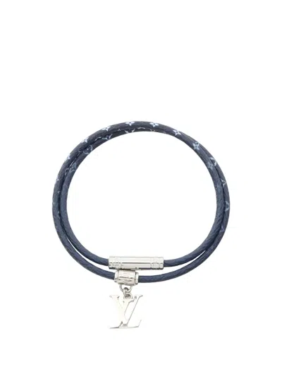 Pre-owned Louis Vuitton 2024 Gradient Lv Charm Bracelet In Blue
