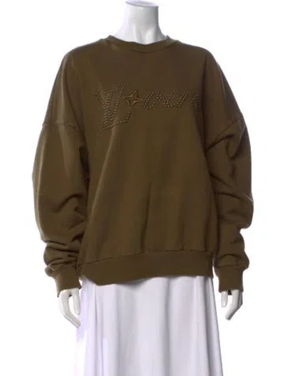 Pre-owned Louis Vuitton 2024 Graphic Print Sweater In Green