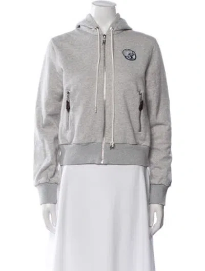 Pre-owned Louis Vuitton 2024 Graphic Print Sweatshirt In Gray