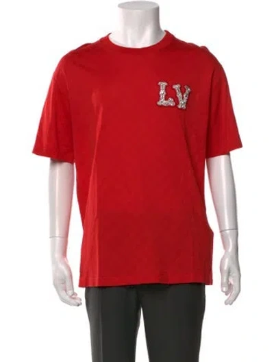 Pre-owned Louis Vuitton 2024 Graphic Print T-shirt In Red