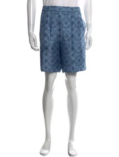 Pre-owned Louis Vuitton 2024 Jogger Shorts In Blue