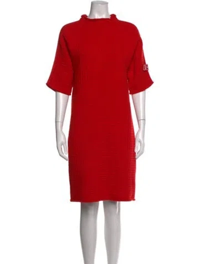 Pre-owned Louis Vuitton 2024 Knee-length Dress In Red