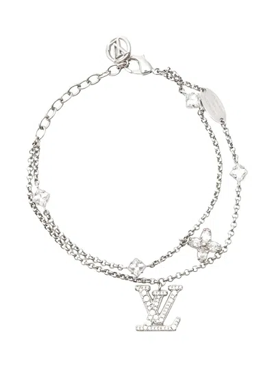Pre-owned Louis Vuitton 2024 Lady Lv Bracelet In Silver