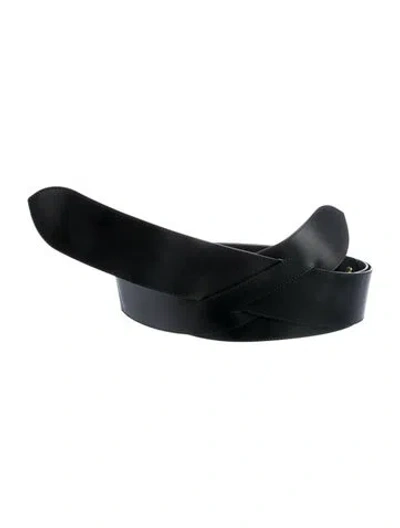 Pre-owned Louis Vuitton 2024 Leather Waist Belt In Black