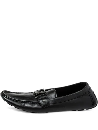 Pre-owned Louis Vuitton 2024 Lv-buckle Loafers In Black