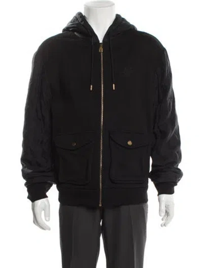 Pre-owned Louis Vuitton 2024 Lv Monogram Bomber Jacket In Black