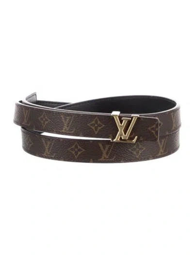 Pre-owned Louis Vuitton 2024 Lv Monogram Waist Belt In Brown