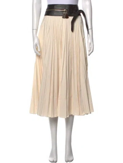 Pre-owned Louis Vuitton 2024 Midi Length Skirt In Neutrals