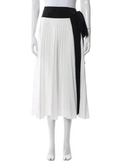Pre-owned Louis Vuitton 2024 Midi Length Skirt In White