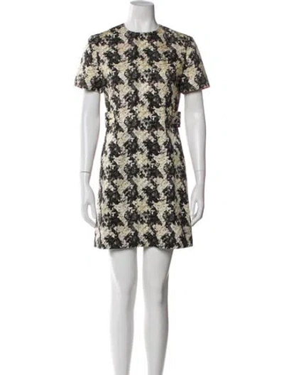 Pre-owned Louis Vuitton 2024 Mini Dress In Black/neutrals/white