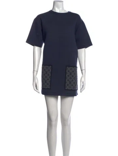 Pre-owned Louis Vuitton 2024 Mini Dress In Blue