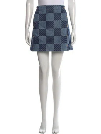 Pre-owned Louis Vuitton 2024 Mini Skirt In Blue