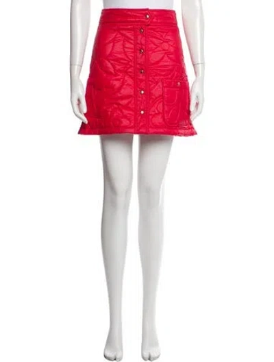 Pre-owned Louis Vuitton 2024 Mini Skirt In Red