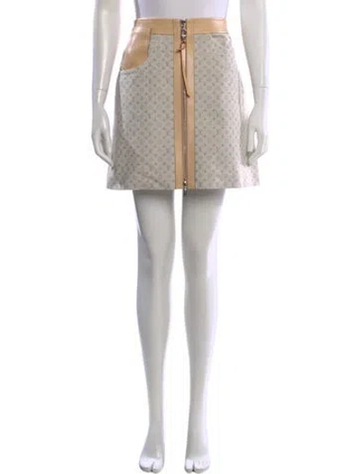 Pre-owned Louis Vuitton 2024 Mini Skirt W/ Tags In Neutral