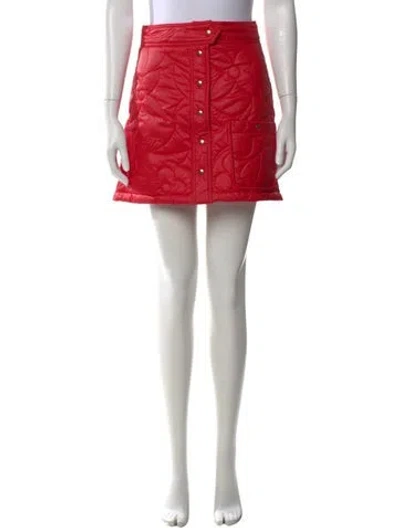 Pre-owned Louis Vuitton 2024 Mini Skirt W/ Tags In Red