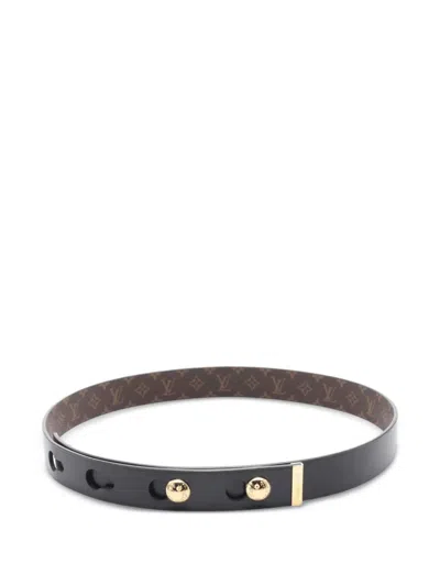 Pre-owned Louis Vuitton 2024 Monogram Belt In Black
