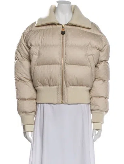 Pre-owned Louis Vuitton 2024 Patterned Down Jacket In Neutral