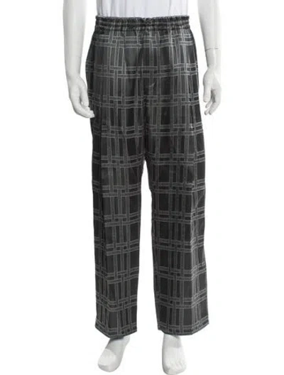 Pre-owned Louis Vuitton 2024 Plaid Print Pajama Bottoms In Gray