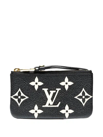 Pre-owned Louis Vuitton 2024 Pochette Cles Coin Purse In Black
