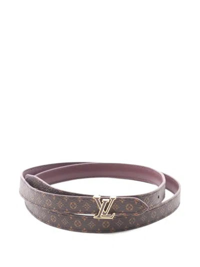 Pre-owned Louis Vuitton 2024 Reversible Monogram Belt In Brown