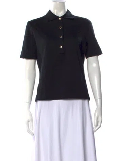 Pre-owned Louis Vuitton 2024 Short Sleeve Polo In Black