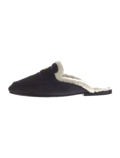 Pre-owned Louis Vuitton 2024 Signature Logo Mules In Black