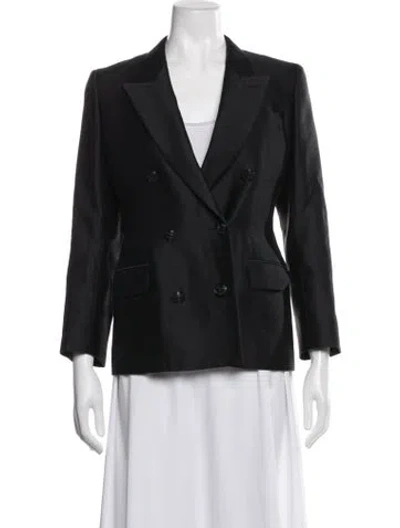 Pre-owned Louis Vuitton 2024 Silk Blazer In Black